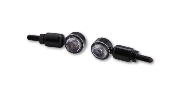 shin_yo SHIN YO HI-Power LED-blinkers MC 1, alu, svart, klart glas