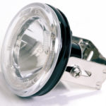 shin_yo SHIN YO helljusstrålkastare rund, med LED-positionsljusring, klar, inkl. hållare