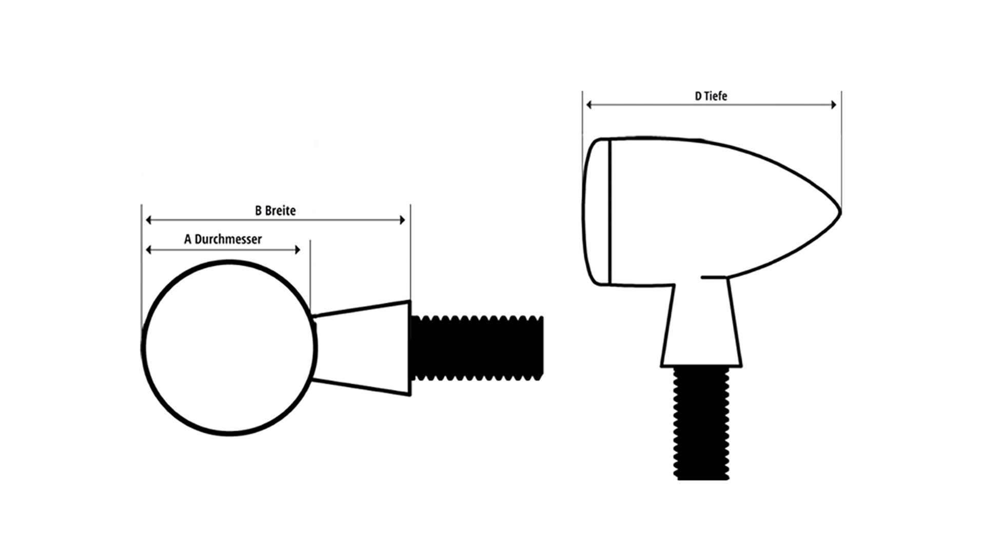 shin_yo Tylne światło LED MULTIFLEX, czarne, przezroczyste szkło