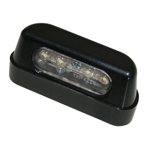shin_yo Oświetlenie tablicy rejestracyjnej LED, ABS czarny