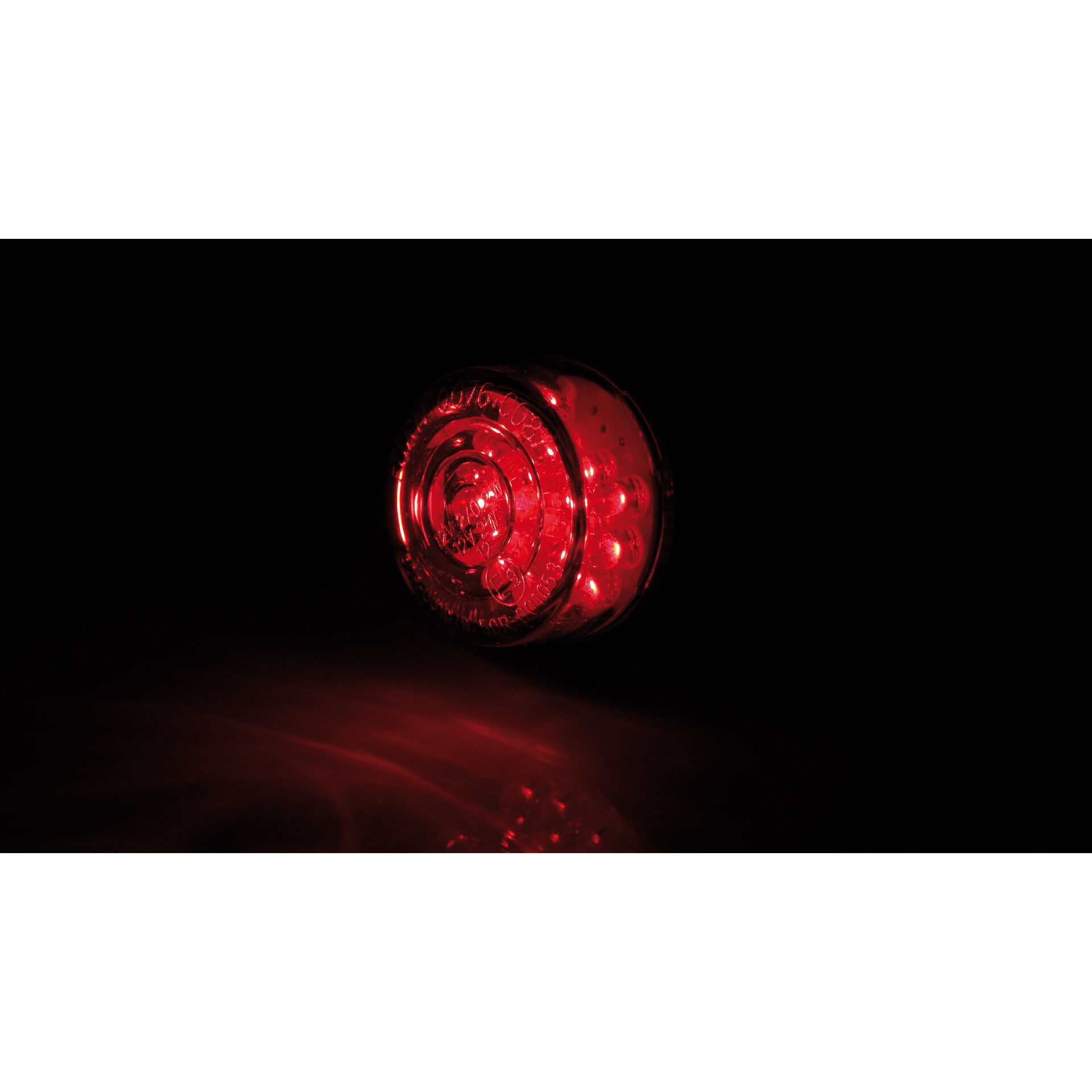 shin_yo LED mini światło tylne BULLET, okrągłe z czarną obudową