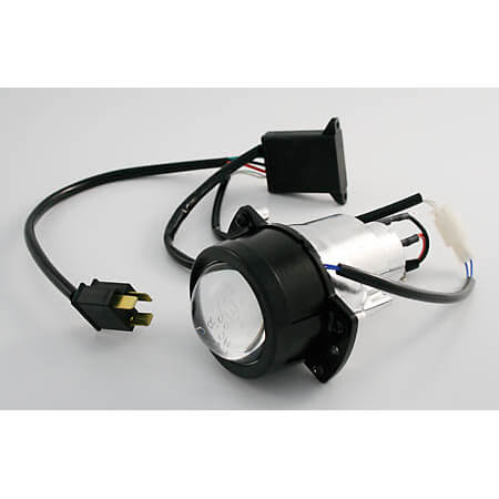 shin_yo Ellipsoidscheinwerfer 50 mm mit Blende für Fern- und Abblendlicht, H1
