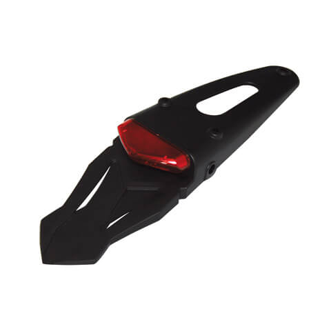 shin_yo Tylne światło LED, czerwona szyba, z uniwersalnym tylnym tworzywem sztucznym w kolorze czarnym