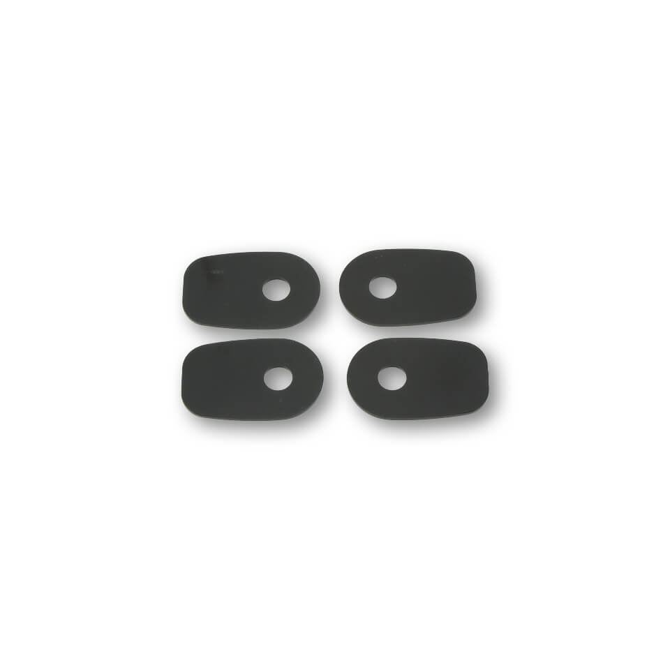 shin_yo Montageplatten INDY SPACER für div. KAWASAKI Z750/,ZX10R,ER6 F/N, schwarz, Set