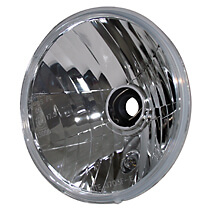 shin_yo H4-Scheinwerfer-Einsatz, symmetrischer Prismenreflektor mit Klarglas, 7 Zoll
