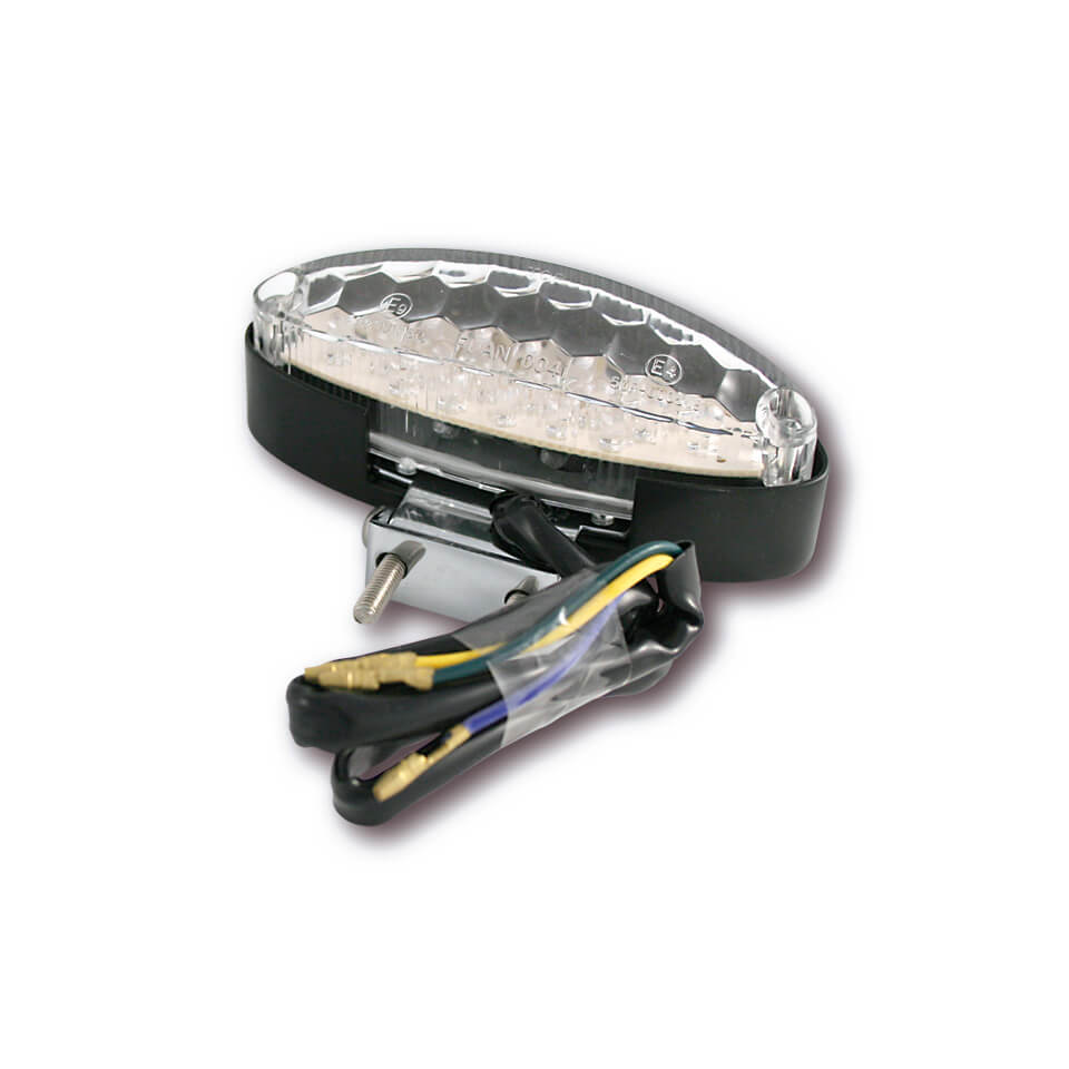 shin_yo SHIN YO LED-Mini-bakljus transparent, med justerbar hållare, svart