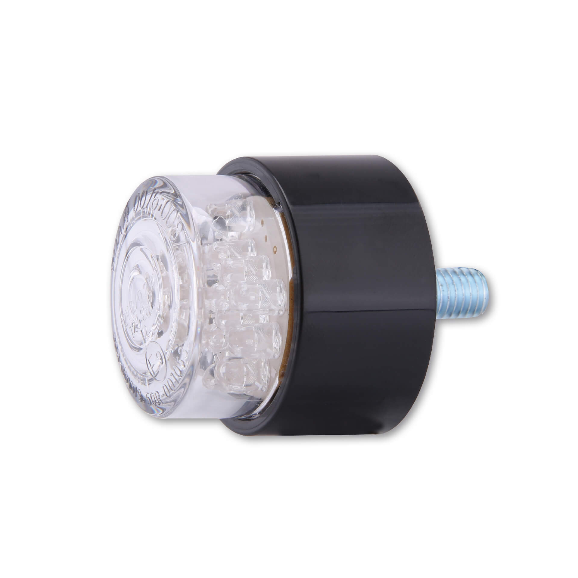 shin_yo LED Mini-Rücklicht BULLET, rund mit schwarzem Gehäuse