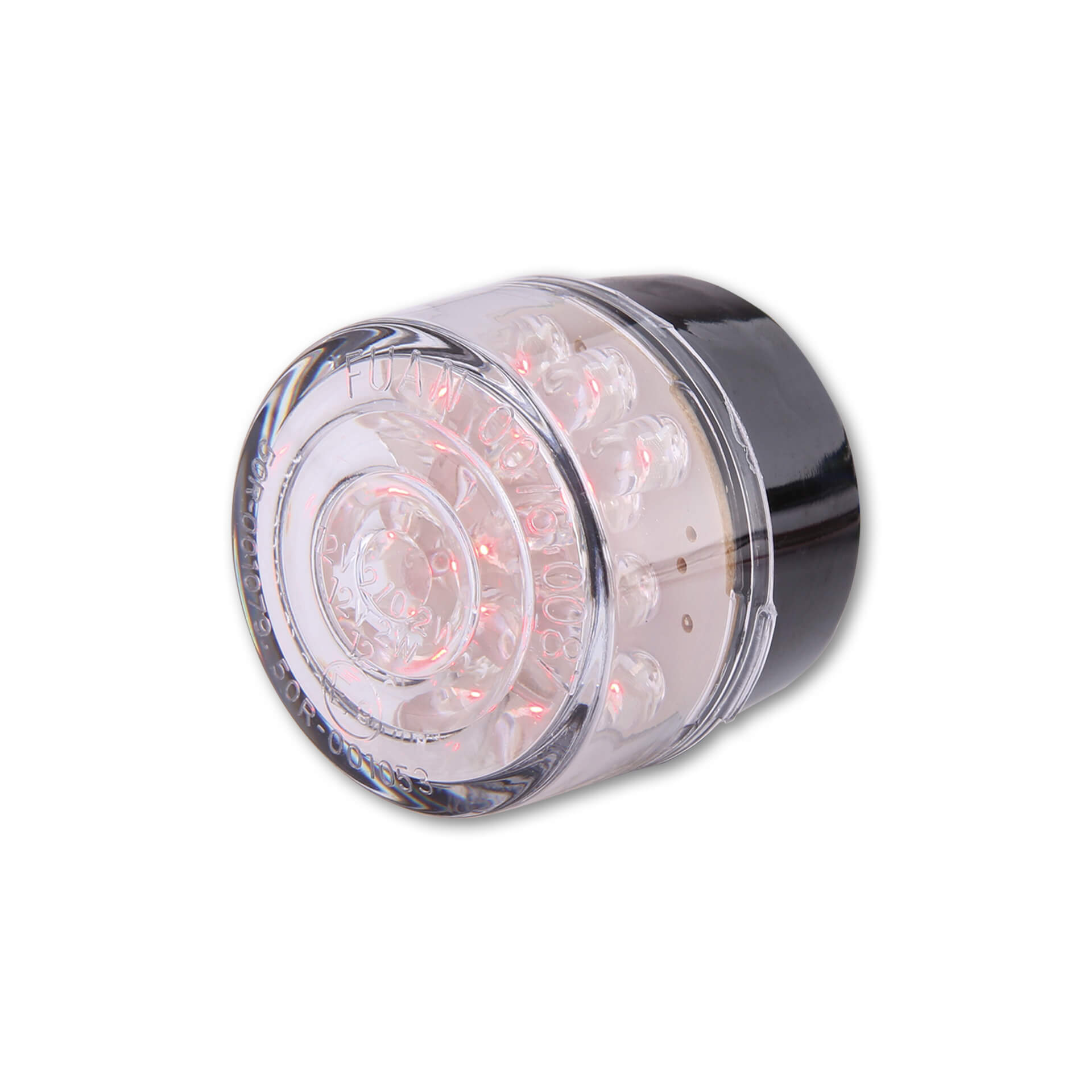 shin_yo Einsatz LED Mini-Rücklicht BULLET, rund, Glas transparent