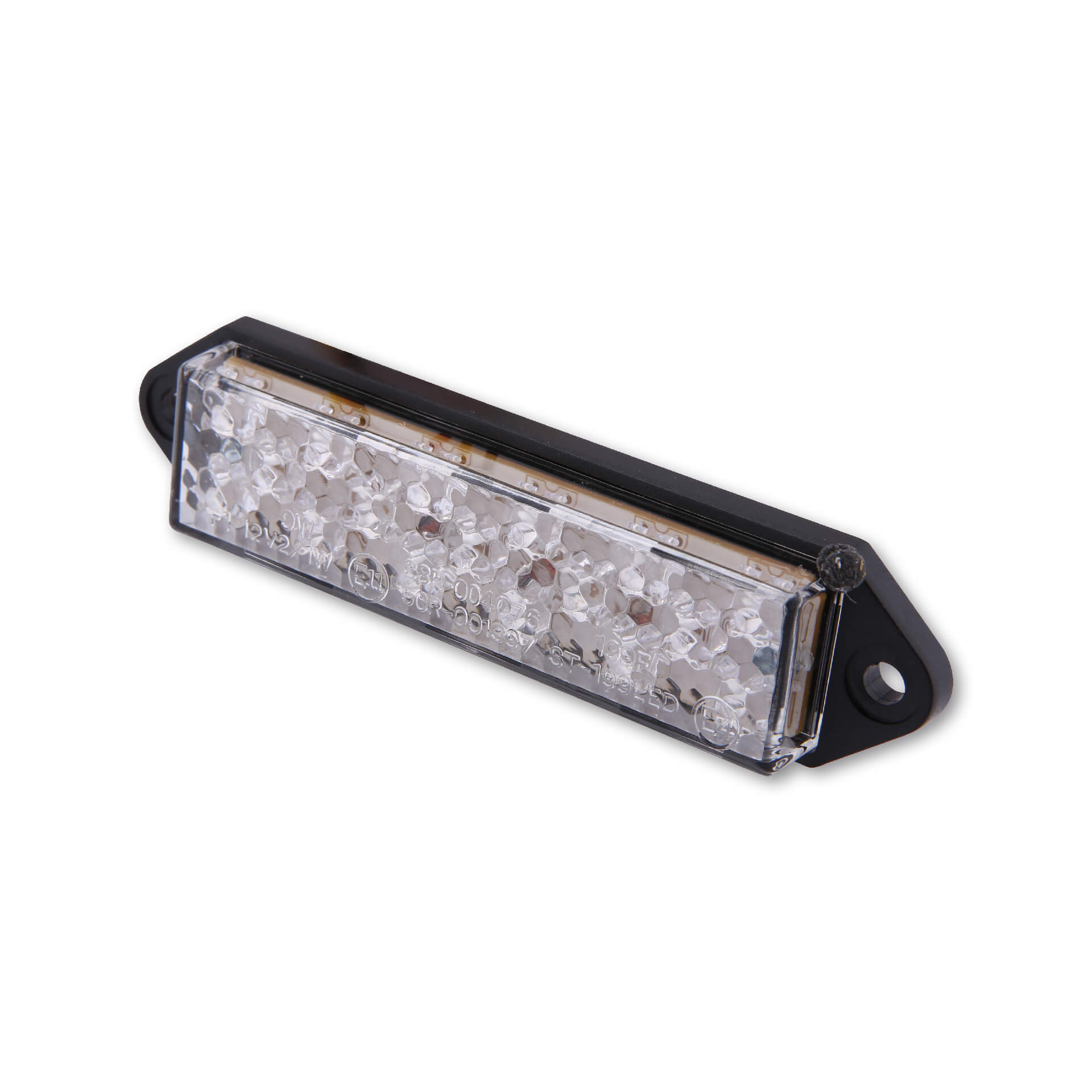 shin_yo LED Rücklicht, SUPERFLAT, Klarglas, mit Befestigungslaschen, E-gepr.