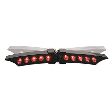 shin_yo LED Rücklicht X-WING, schwarzes Gehäuse