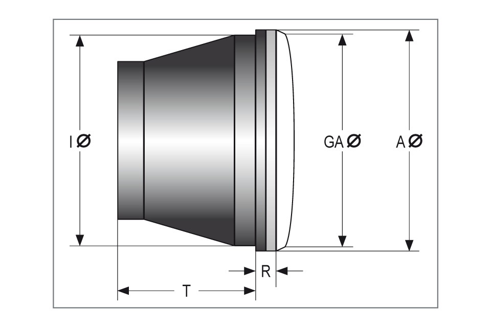 shin_yo Wkładka do lampy drogowej ze światłem postojowym, metalowa, 90 mm na żarówkę H 4, szkło formowane