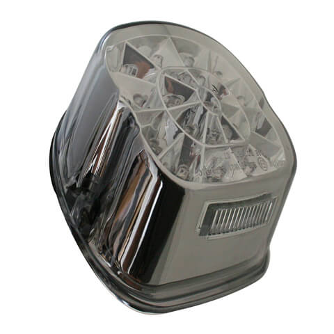 shin_yo SHIN YO LED-bakljus, rökfärgat glas och kromreflektor, för viele HD-modeller 1973-1998