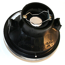 shin_yo Scheinwerfereinsatz für Abblendlicht, 90mm, für H 7 Glühlampe, Klarglas, E-gepr.