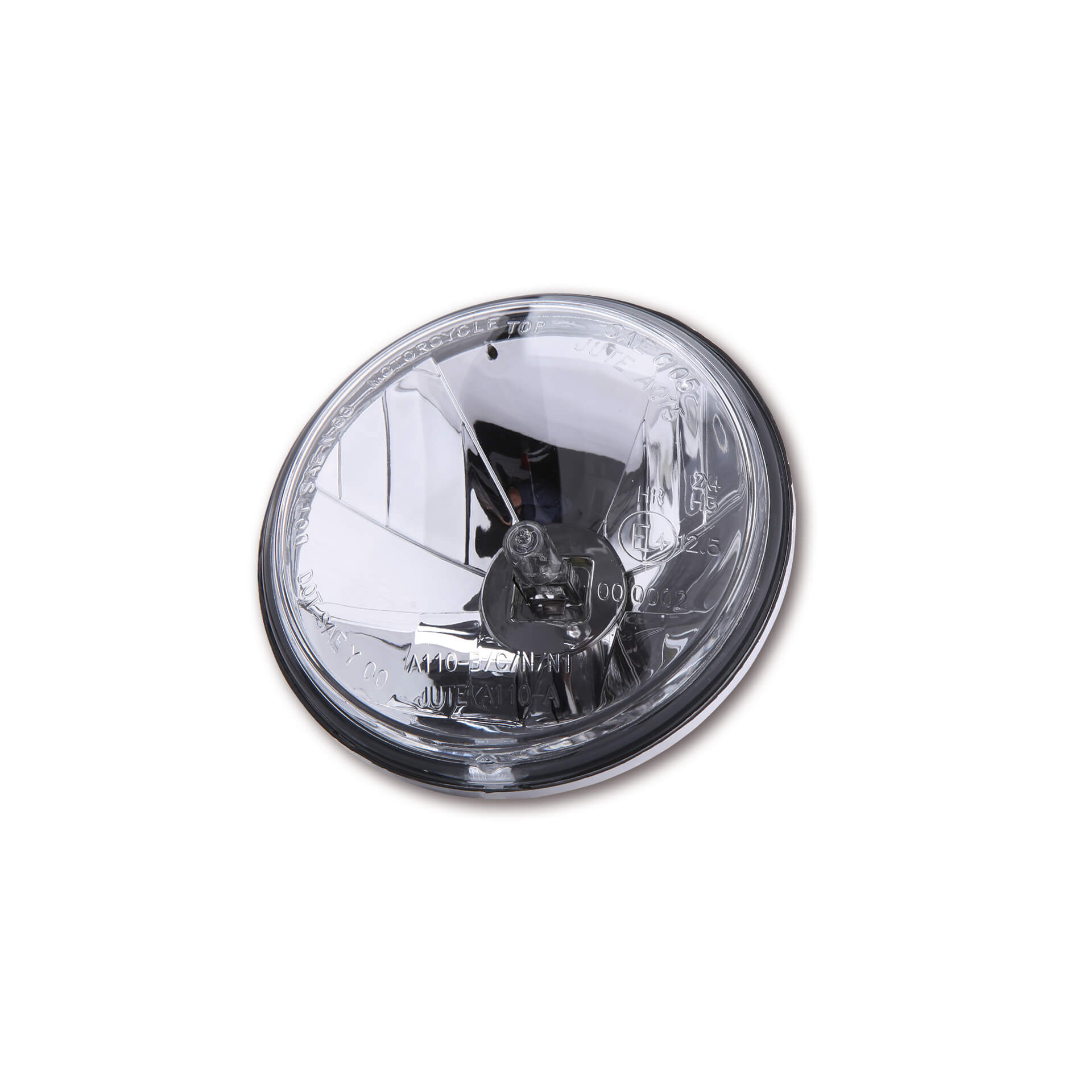 shin_yo Wkładka lampy drogowej 4 1/2 cala z żarówką H3, szkło przezroczyste