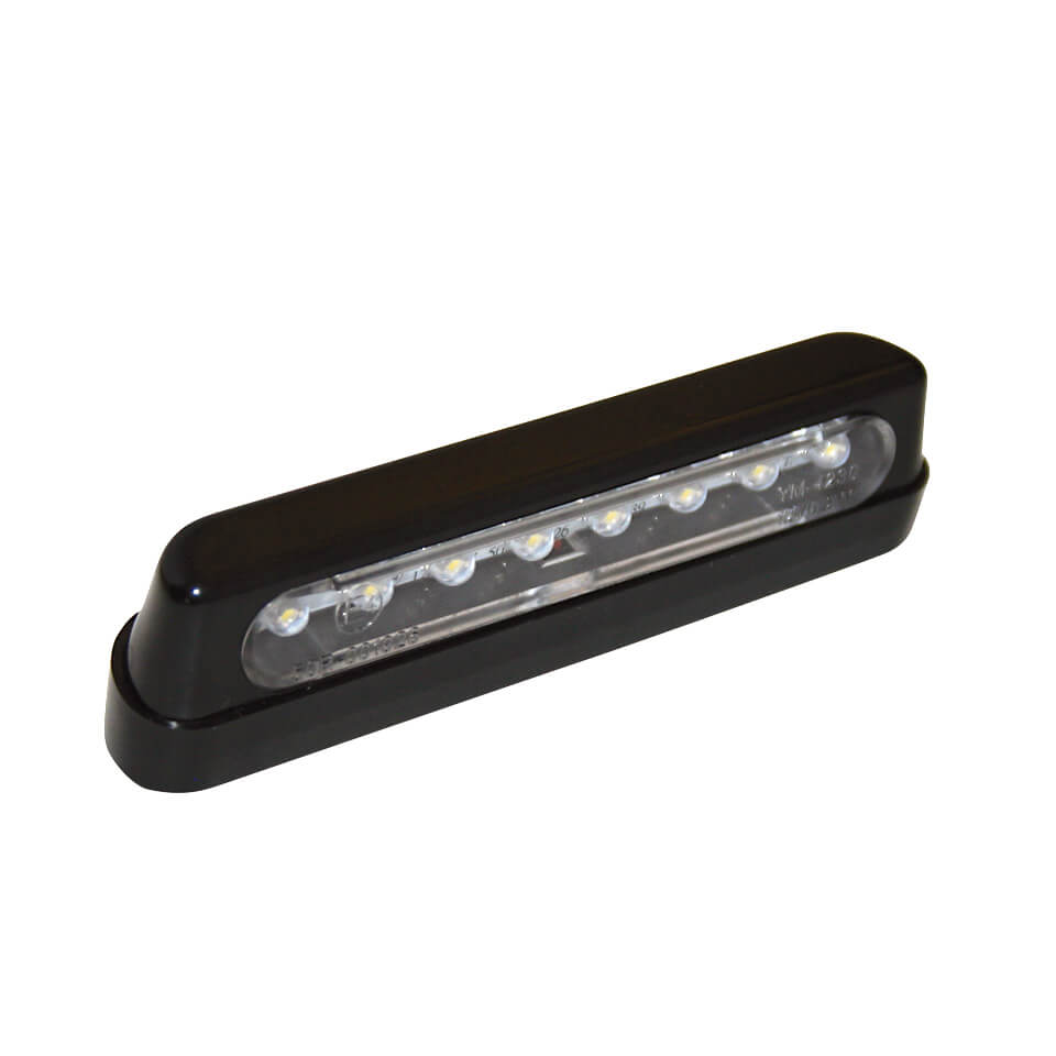 shin_yo LED Kennzeichenbeleuchtung, ABS schwarz, lang