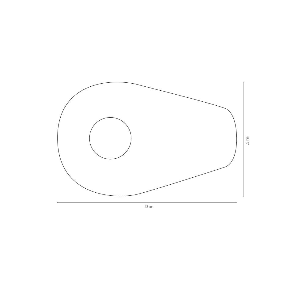 shin_yo Alu Montageplatten INDY SPACER für YAMAHA MT 07/09/10, Set