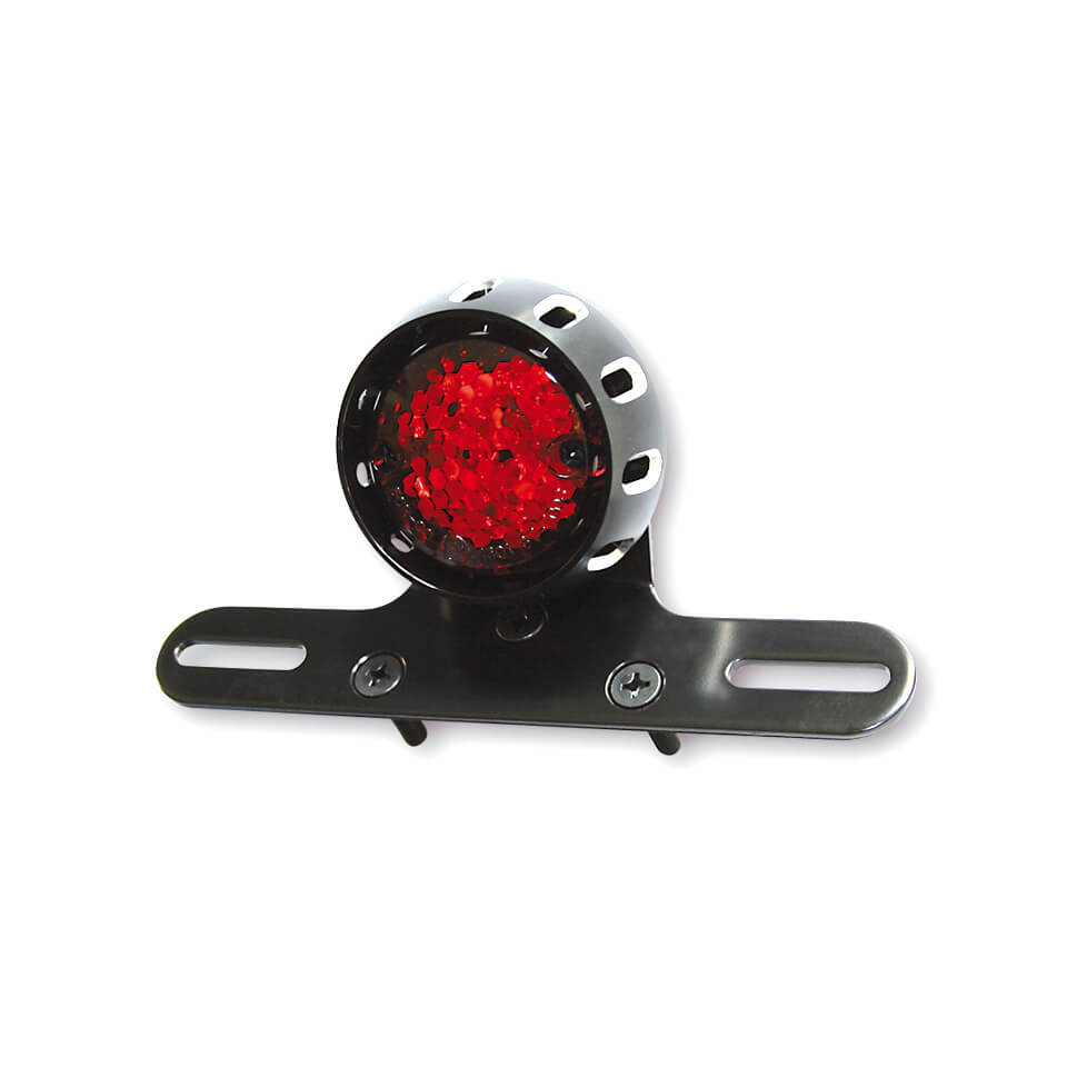 shin_yo MILES LED Rücklicht, schwarzes Gehäuse, rotes Glas